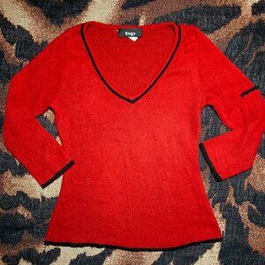 Vtg 90s Y2K baby doll sweater top preppy academia Clueless retro cropped ivy S